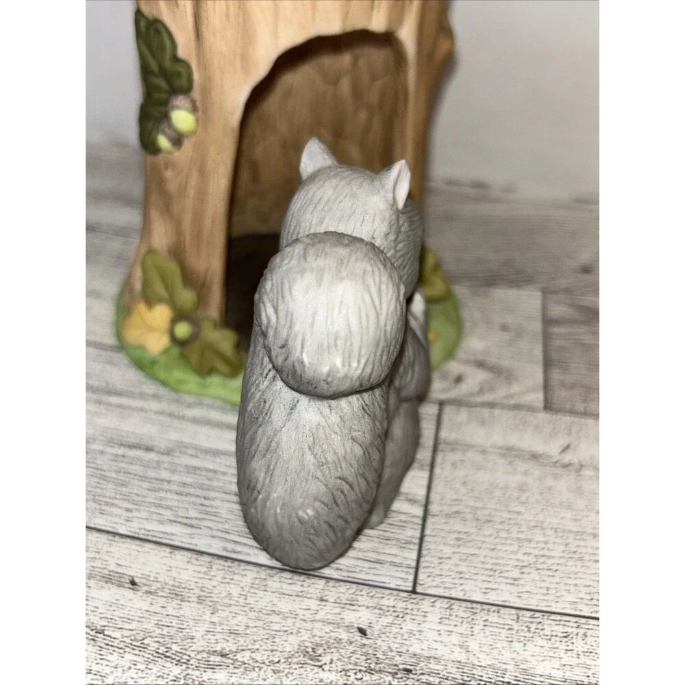 Franklin Porcelain 1984 Woodland Surprises Squirrel Hand Painted Country